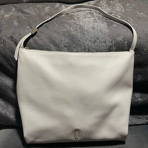 Thacker Gina Gray Hobo Purse with Gold Accents